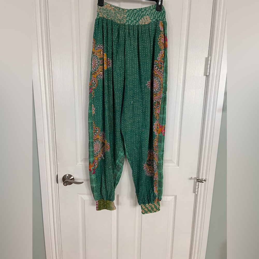 Bohemian Kantha Bae Harem Pants